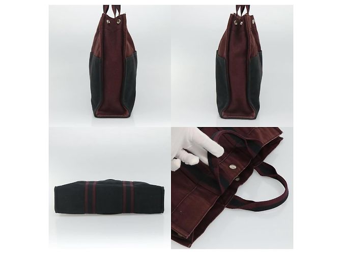 Borsa Fourre Tout MM di Hermès Rosso - vista 3