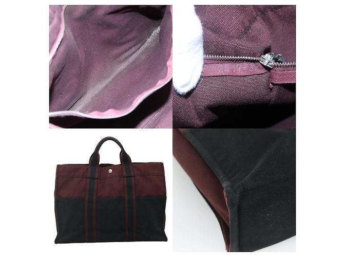 Borsa Fourre Tout MM di Hermès Rosso - vista 5