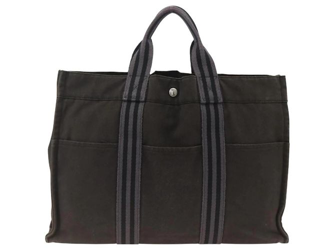 Borsa Tote Fourre Tout MM di Hermès Nero - vista 2