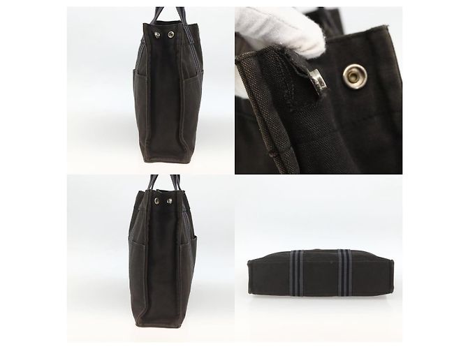 Borsa Tote Fourre Tout MM di Hermès Nero - vista 3