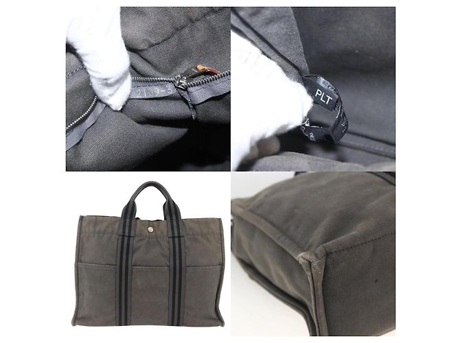 Borsa Tote Fourre Tout MM di Hermès Grigio - vista 5