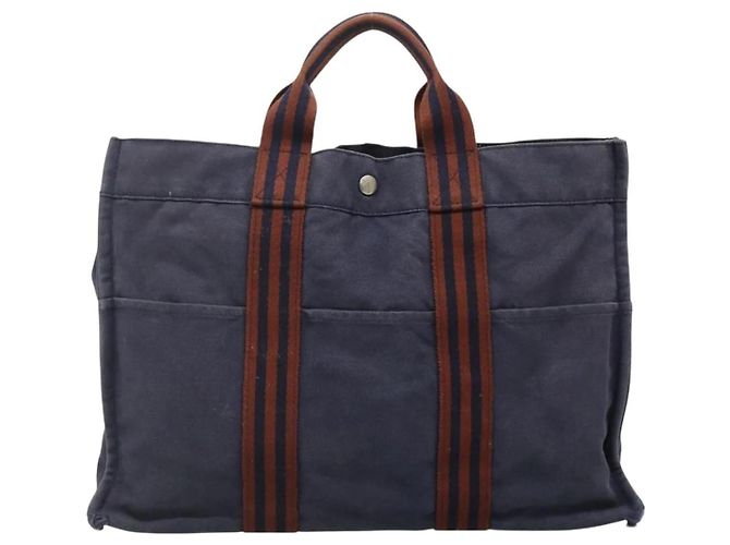 Borsa Fourre Tout MM di Hermès Blu - vista 2