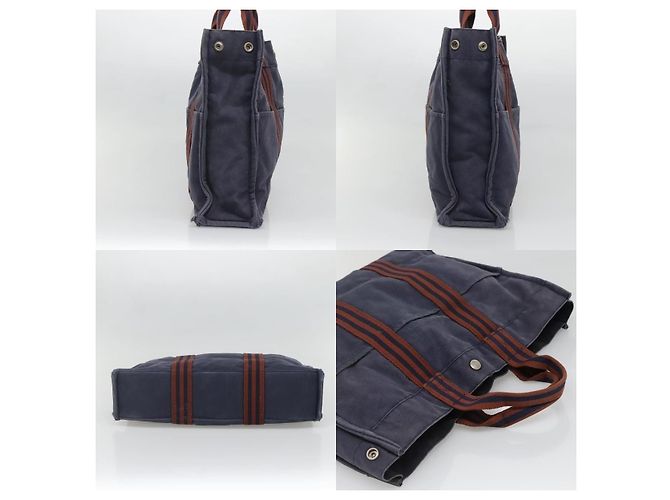 Borsa Fourre Tout MM di Hermès Blu - vista 3