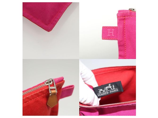 Bolso Bora MM Hermès Rosa de Algodón - vista 4