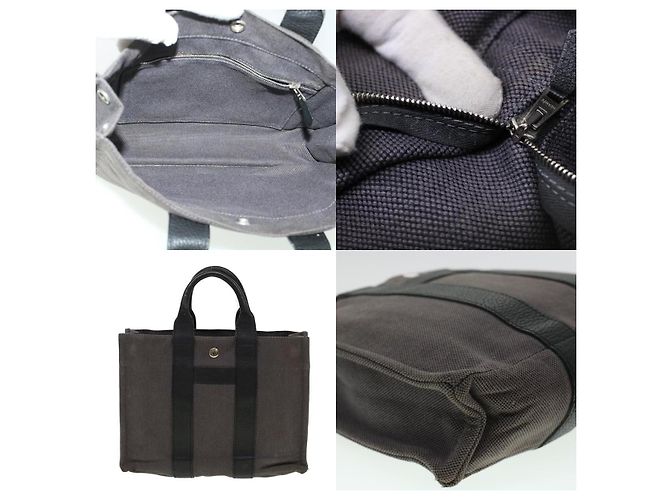 Bolsa Arne Hermès Cinza - vista 5