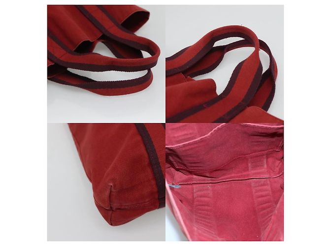 Hermès Fourre Tout Tragetasche Rot - Ansicht 4