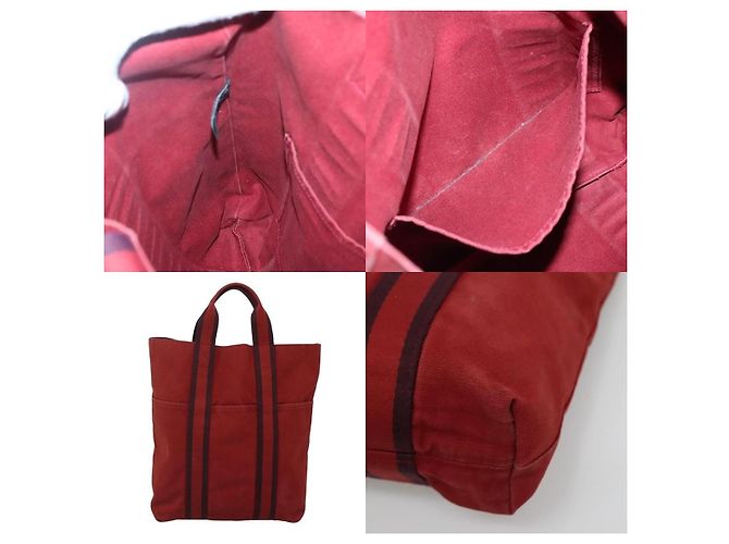 Hermès Fourre Tout Tragetasche Rot - Ansicht 5