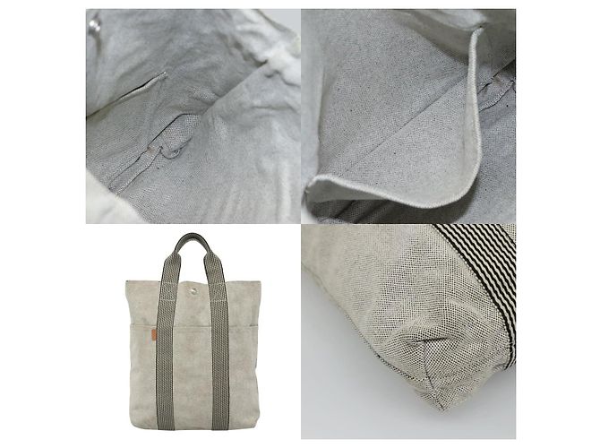 Hermès Fourre Tout Tragetasche Grau - Ansicht 5