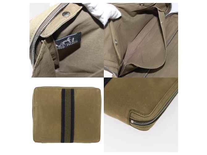 Custodia da viaggio Hermès Fourre Tout Verde - vista 5