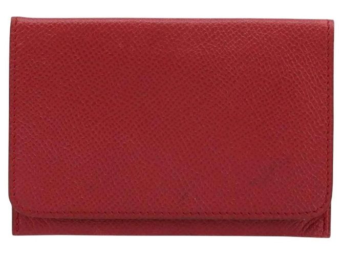 Hermès Hermes Card Case Leather Red - view 2