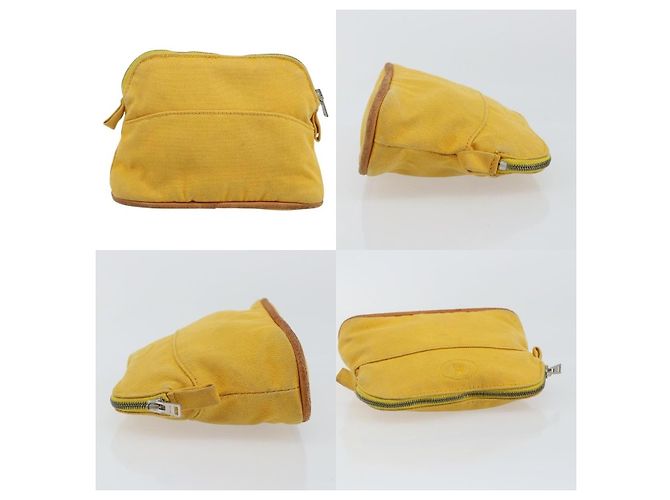 Bolso Bolide Hermès Amarillo de Algodón - vista 3