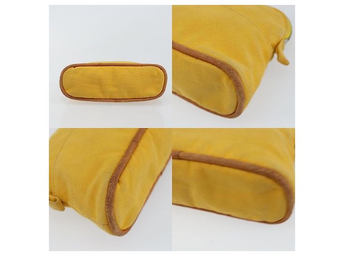 Bolso Bolide Hermès Amarillo de Algodón - vista 4