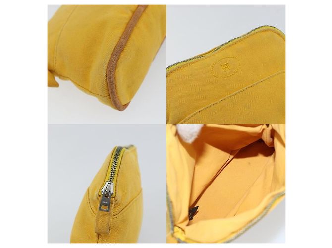 Bolso Bolide Hermès Amarillo de Algodón - vista 5