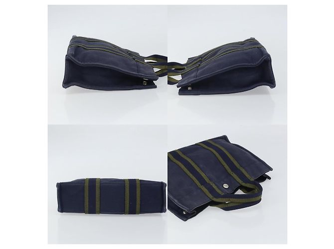 Borsa Hermès Fourre Tout PM Blu - vista 3