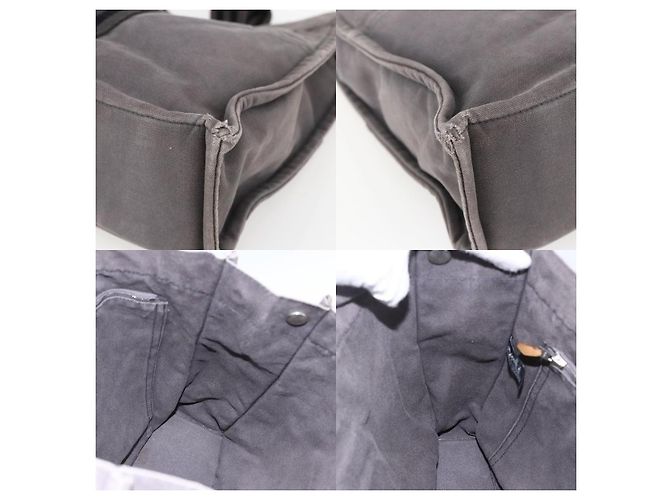 Borsa Fourre Tout MM di Hermès Grigio - vista 6