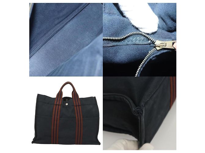 Borsa Fourre Tout MM di Hermès Blu - vista 5