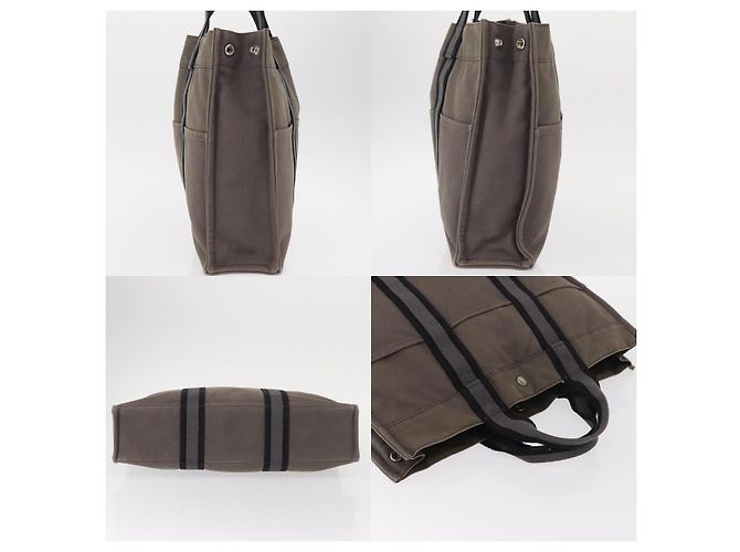 Borsa Fourre Tout MM di Hermès Grigio - vista 3