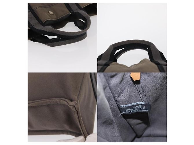Borsa Fourre Tout MM di Hermès Grigio - vista 4