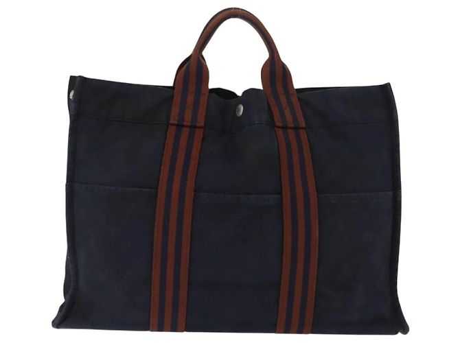 Borsa Fourre Tout MM di Hermès Blu - vista 2