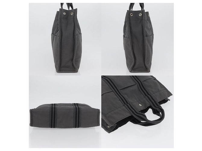 Borsa Fourre Tout MM di Hermès Grigio - vista 3