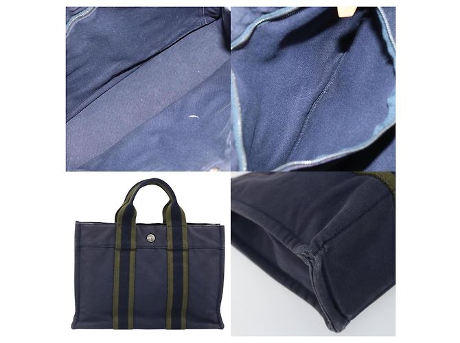Hermès Fourre Tout PM Tote Bag Blau - Ansicht 5