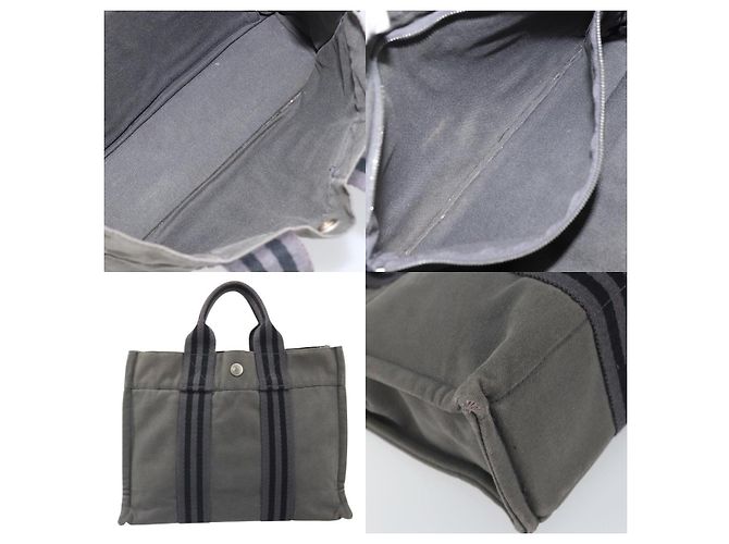 Borsa Hermès Fourre Tout PM Grigio - vista 5