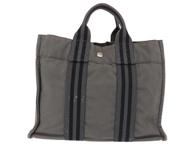 Borsa Hermès Fourre Tout PM Grigio - vista 2