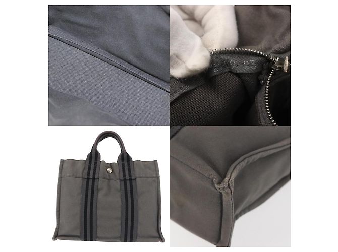 Borsa Hermès Fourre Tout PM Grigio - vista 5