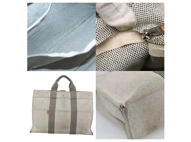 Borsa Fourre Tout MM di Hermès Grigio - vista 5