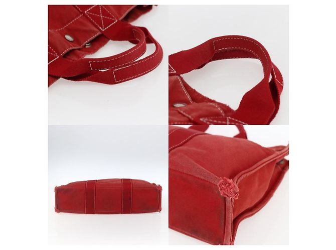 Borsa Hermès Deauville MM Rosso - vista 4