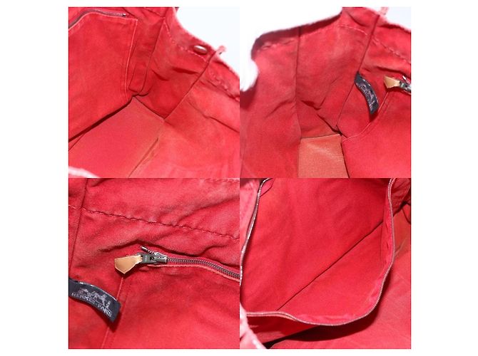 Borsa Hermès Deauville MM Rosso - vista 6