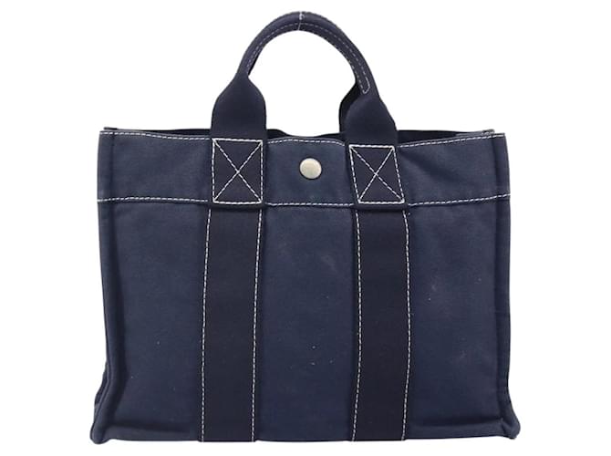 Borsa Hermès Fourre Tout PM Blu - vista 2