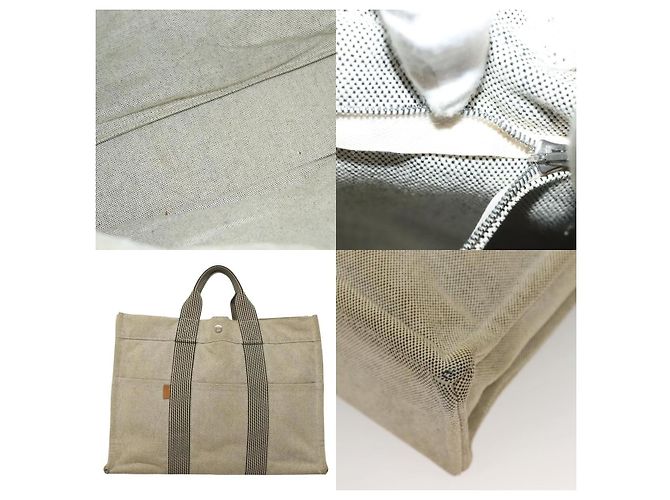Borsa Fourre Tout MM di Hermès Grigio - vista 5