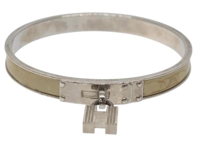 Bracciale a manica argento beige di Hermès - vista 2