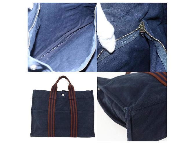 Borsa Fourre Tout MM di Hermès Blu - vista 5