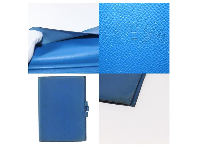 Hermès Hermes Agenda GM Day Planner Cover Blue - view 5