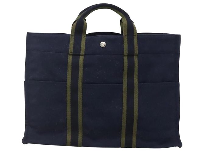 Borsa Fourre Tout MM di Hermès Blu - vista 2