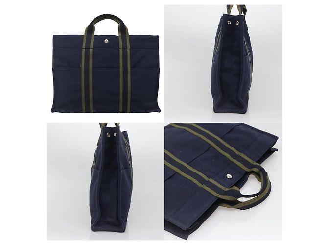 Borsa Fourre Tout MM di Hermès Blu - vista 3
