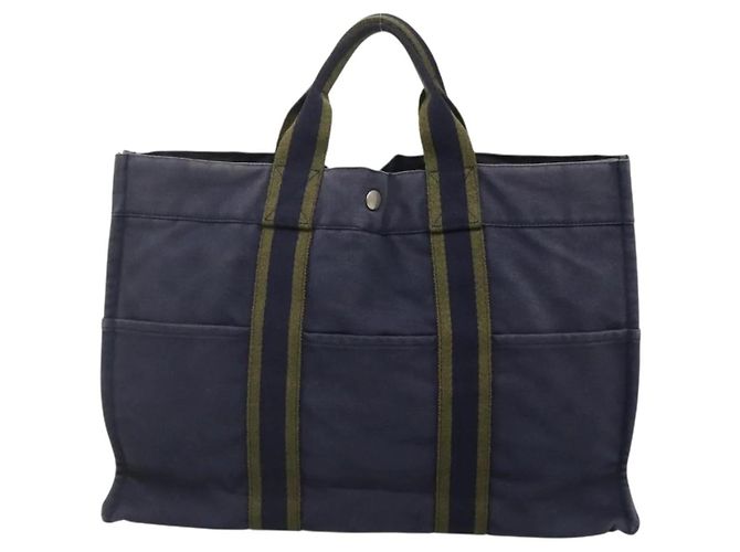 Borsa Fourre Tout MM di Hermès Blu - vista 2