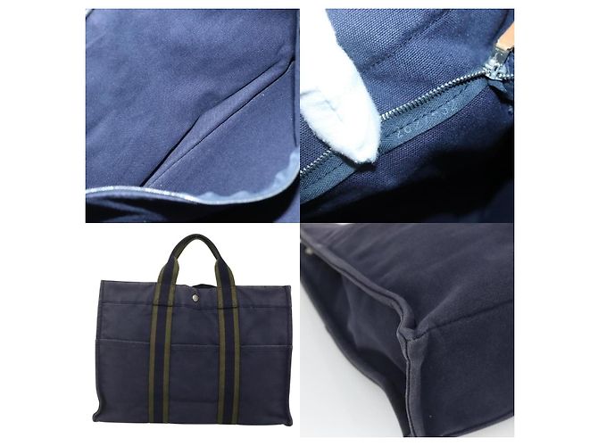 Borsa Fourre Tout MM di Hermès Blu - vista 5