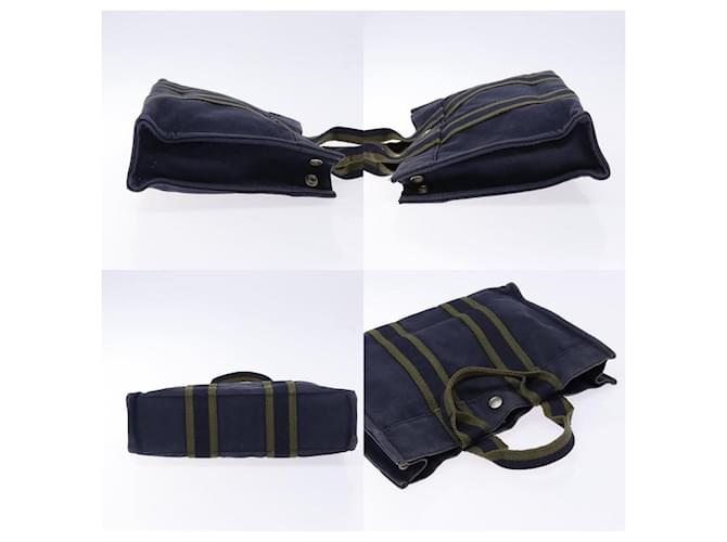 Borsa Hermès Fourre Tout PM Blu - vista 3