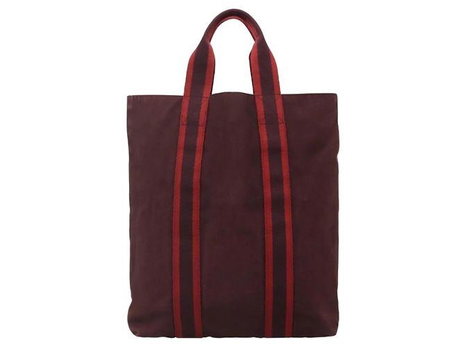 Borsa a mano Fourre Tout Cabas Hermès Rosso - vista 2