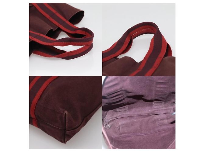 Borsa a mano Fourre Tout Cabas Hermès Rosso - vista 4
