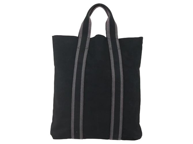 Hermès Fourre Tout Cabas Tasche Schwarz - Ansicht 2