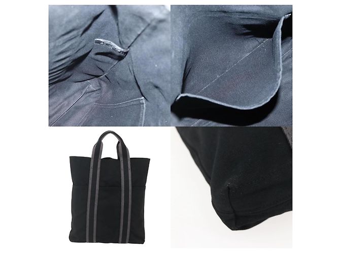 Hermès Fourre Tout Cabas Tasche Schwarz - Ansicht 5