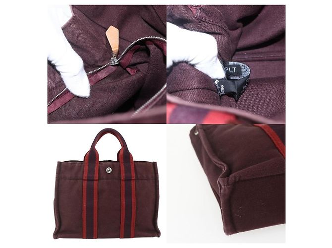 Borsa Hermès Fourre Tout PM Rosso - vista 5