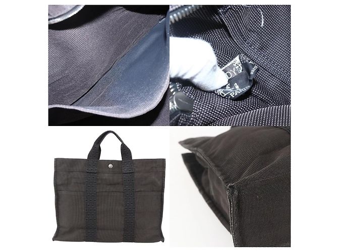 Borsa Hermès Her Line Tote MM Grigio - vista 5