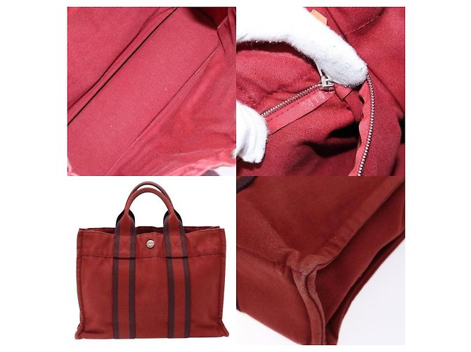 Hermès Fourre Tout PM Tote Bag Rot - Ansicht 5
