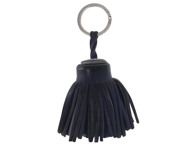 Charm Carmen Hermès in pelle blu - vista 2