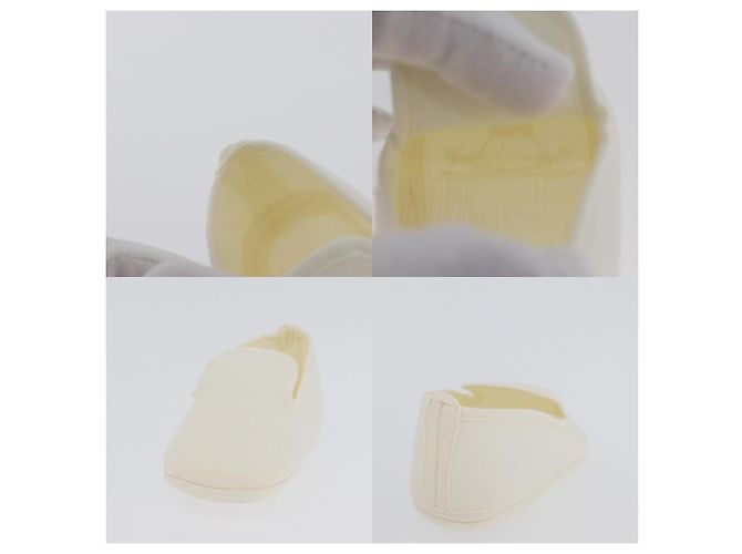 Sandali Hermès Birkin bianchi in cotone Bianco - vista 5